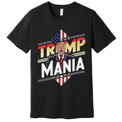 Trump Republican Convention Wrestling Meme Funny Trumpamania Premium T-Shirt