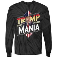 Trump Republican Convention Wrestling Meme Funny Trumpamania Tie-Dye Long Sleeve Shirt