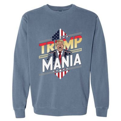 Trump Republican Convention Wrestling Meme Funny Trumpamania Garment-Dyed Sweatshirt