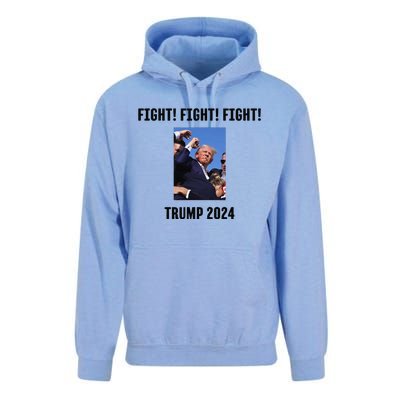 Trump Rally Campaign 2024 Fight Fight Fight Unisex Surf Hoodie