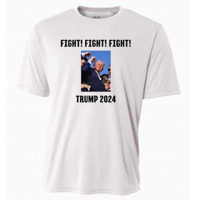 Trump Rally Campaign 2024 Fight Fight Fight Cooling Performance Crew T-Shirt