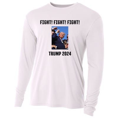 Trump Rally Campaign 2024 Fight Fight Fight Cooling Performance Long Sleeve Crew