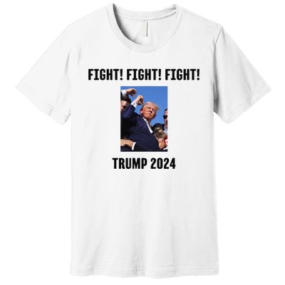 Trump Rally Campaign 2024 Fight Fight Fight Premium T-Shirt