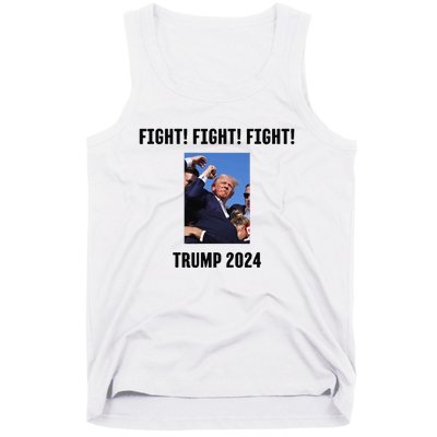 Trump Rally Campaign 2024 Fight Fight Fight Tank Top