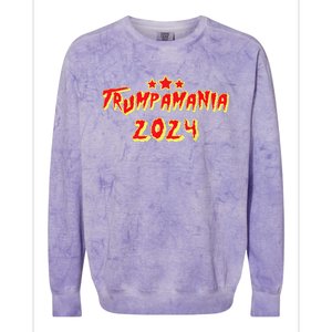 Trump Republican Convention Wrestling Meme Trumpamania Colorblast Crewneck Sweatshirt