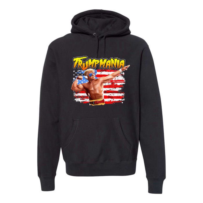 Trump Republican Convention Wrestling Meme Trumpamania Premium Hoodie