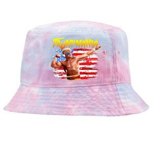 Trump Republican Convention Wrestling Meme Trumpamania Tie-Dyed Bucket Hat