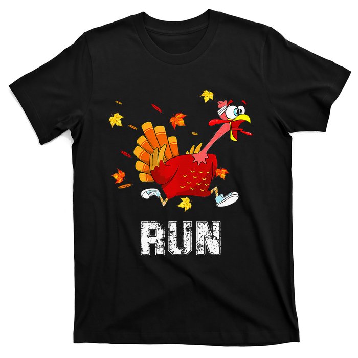 Turkey Run Costume Thanksgiving Running Turkey Trot T-Shirt