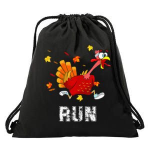 Turkey Run Costume Thanksgiving Running Turkey Trot Drawstring Bag