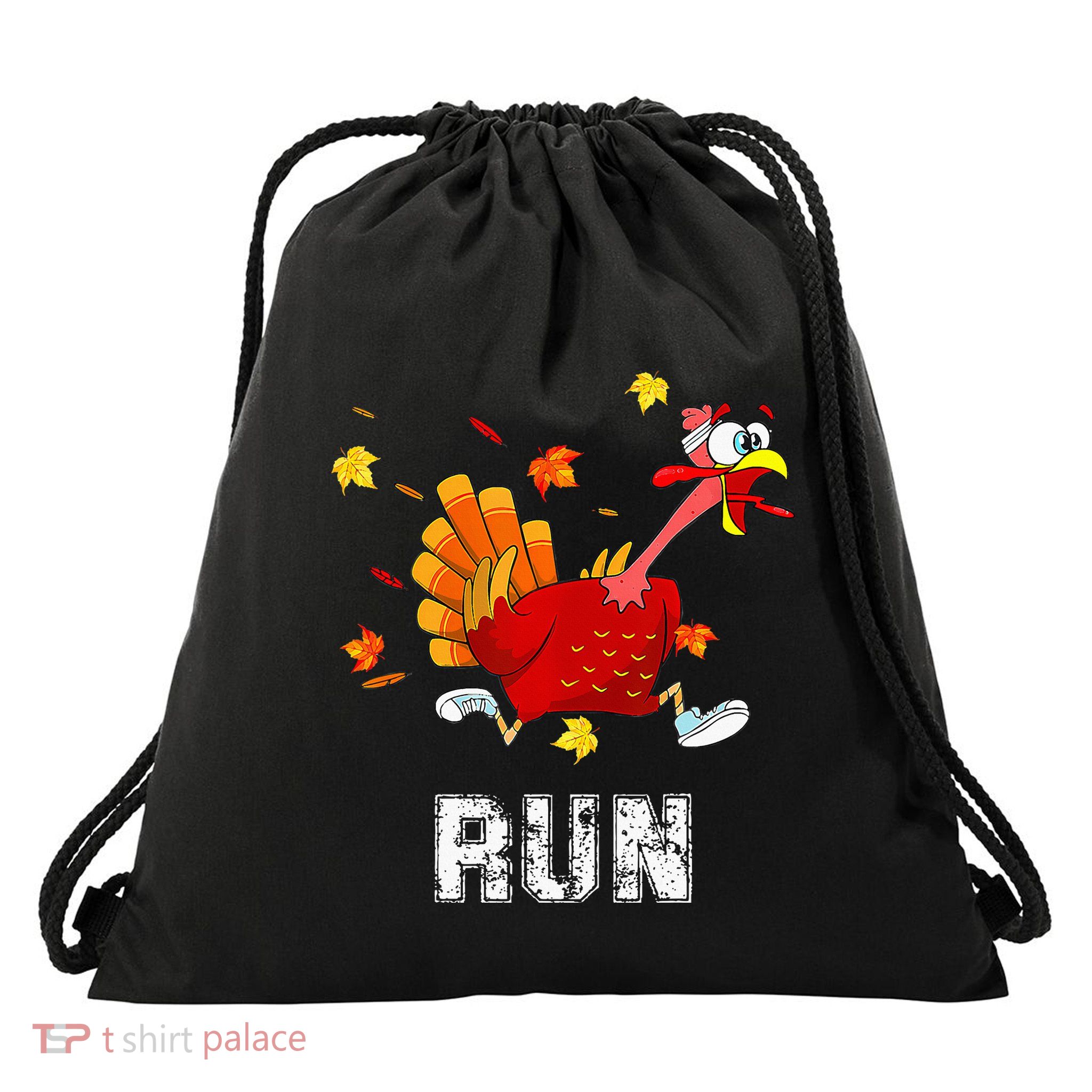 Turkey Run Costume Thanksgiving Running Turkey Trot Drawstring Bag