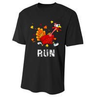 Turkey Run Costume Thanksgiving Running Turkey Trot Performance Sprint T-Shirt