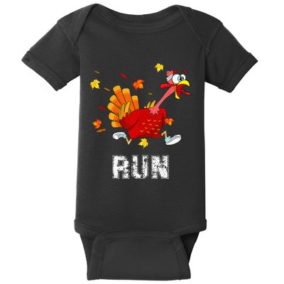 Turkey Run Costume Thanksgiving Running Turkey Trot Baby Bodysuit