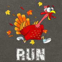 Turkey Run Costume Thanksgiving Running Turkey Trot Cotton Canvas Backpack