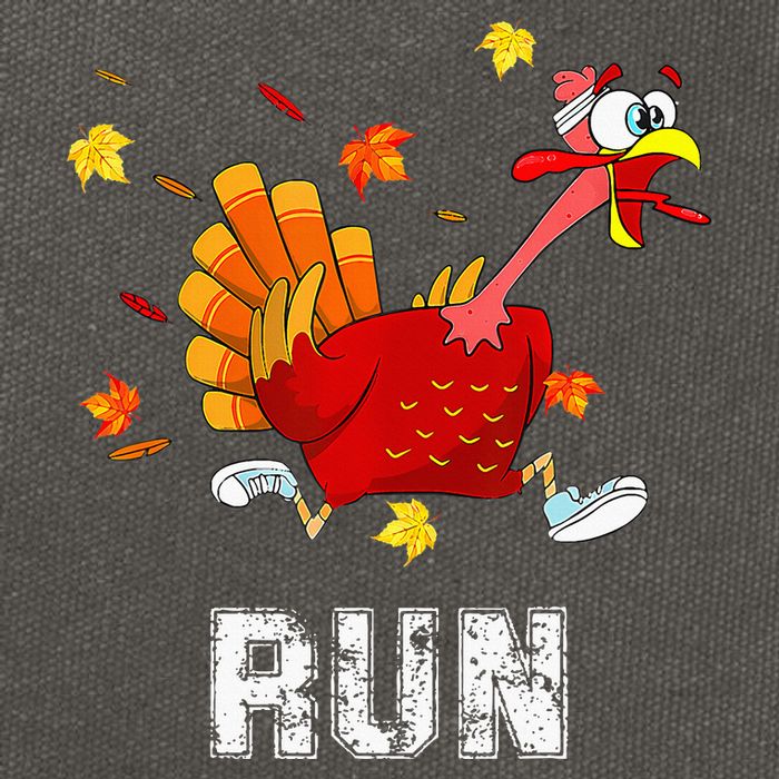Turkey Run Costume Thanksgiving Running Turkey Trot Cotton Canvas Backpack