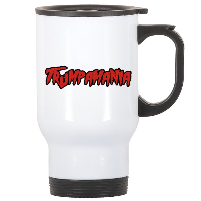 Trump Republican Convention Wrestling Meme Trumpamania Stainless Steel Travel Mug