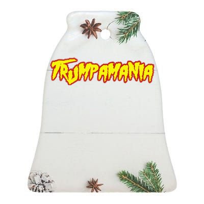 Trump Republican Convention Wrestling Meme Trumpamania Ceramic Bell Ornament