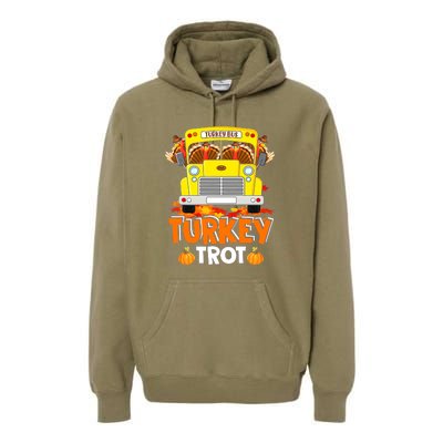 Turkey Run Costume Thanksgiving Running Turkey Trot Premium Hoodie