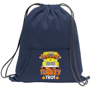 Turkey Run Costume Thanksgiving Running Turkey Trot Sweatshirt Cinch Pack Bag