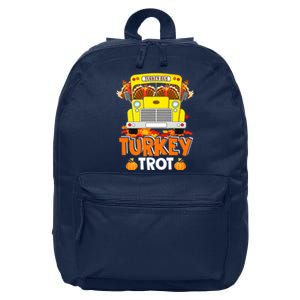 Turkey Run Costume Thanksgiving Running Turkey Trot 16 in Basic Backpack