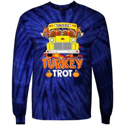 Turkey Run Costume Thanksgiving Running Turkey Trot Tie-Dye Long Sleeve Shirt