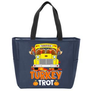 Turkey Run Costume Thanksgiving Running Turkey Trot Zip Tote Bag