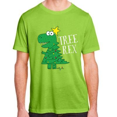 Tree Rex Christmas Dinosaur Christmas Gift Adult ChromaSoft Performance T-Shirt