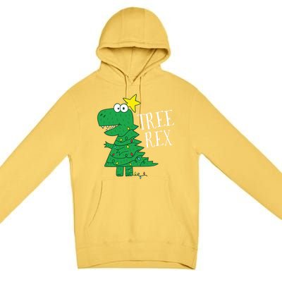 Tree Rex Christmas Dinosaur Christmas Gift Premium Pullover Hoodie