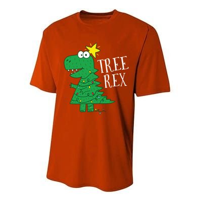 Tree Rex Christmas Dinosaur Christmas Gift Performance Sprint T-Shirt