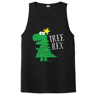 Tree Rex Christmas Dinosaur Christmas Gift PosiCharge Competitor Tank