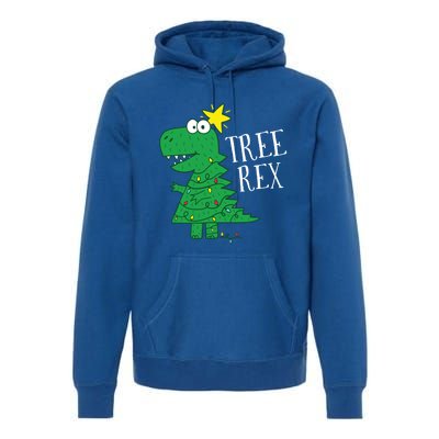 Tree Rex Christmas Dinosaur Christmas Gift Premium Hoodie