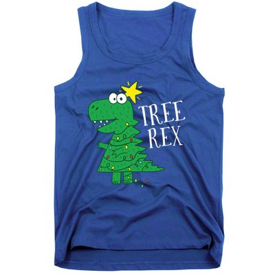 Tree Rex Christmas Dinosaur Christmas Gift Tank Top