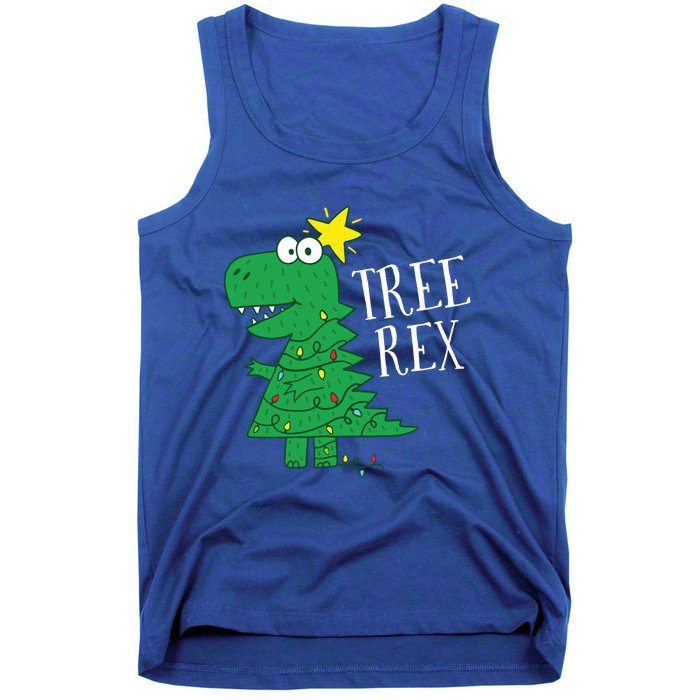 Tree Rex Christmas Dinosaur Christmas Gift Tank Top