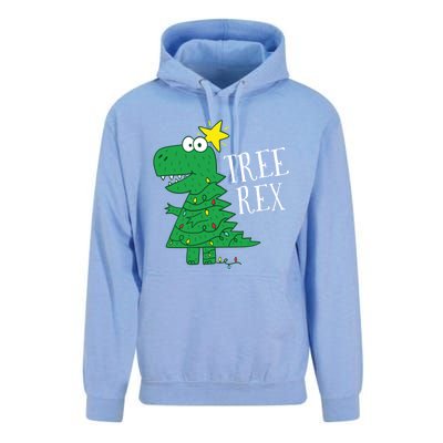 Tree Rex Christmas Dinosaur Christmas Gift Unisex Surf Hoodie