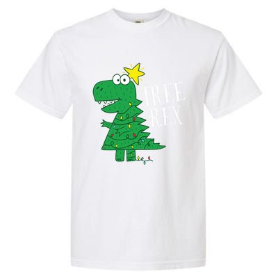 Tree Rex Christmas Dinosaur Christmas Gift Garment-Dyed Heavyweight T-Shirt