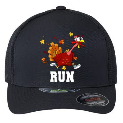 Turkey Run Costume Thanksgiving Running Turkey Trot Flexfit Unipanel Trucker Cap