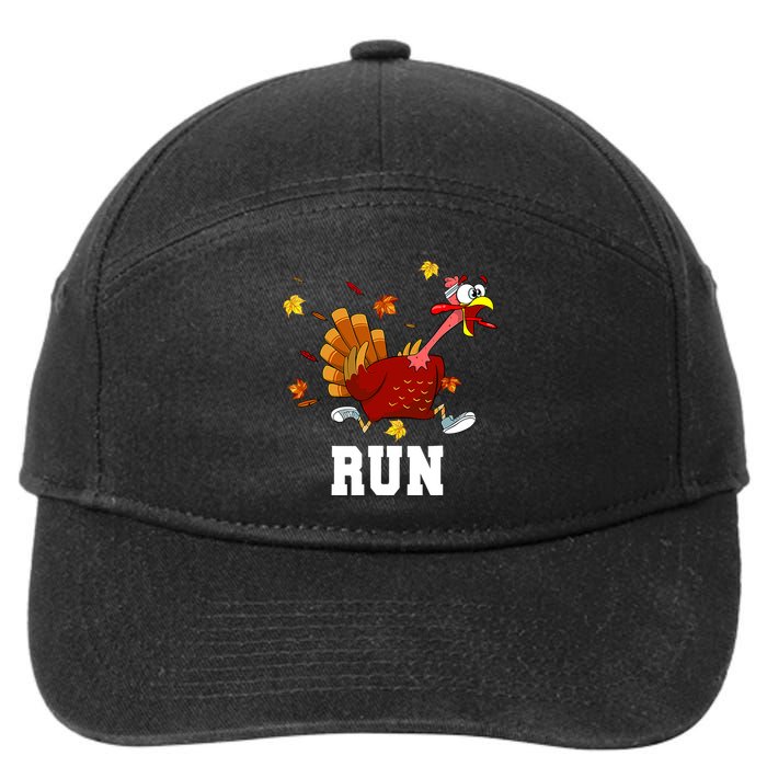 Turkey Run Costume Thanksgiving Running Turkey Trot 7-Panel Snapback Hat