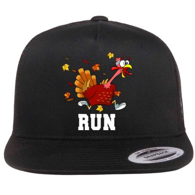 Turkey Run Costume Thanksgiving Running Turkey Trot Flat Bill Trucker Hat