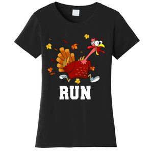 Turkey Run Costume Thanksgiving Running Turkey Trot Women's T-Shirt