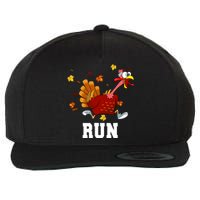 Turkey Run Costume Thanksgiving Running Turkey Trot Wool Snapback Cap