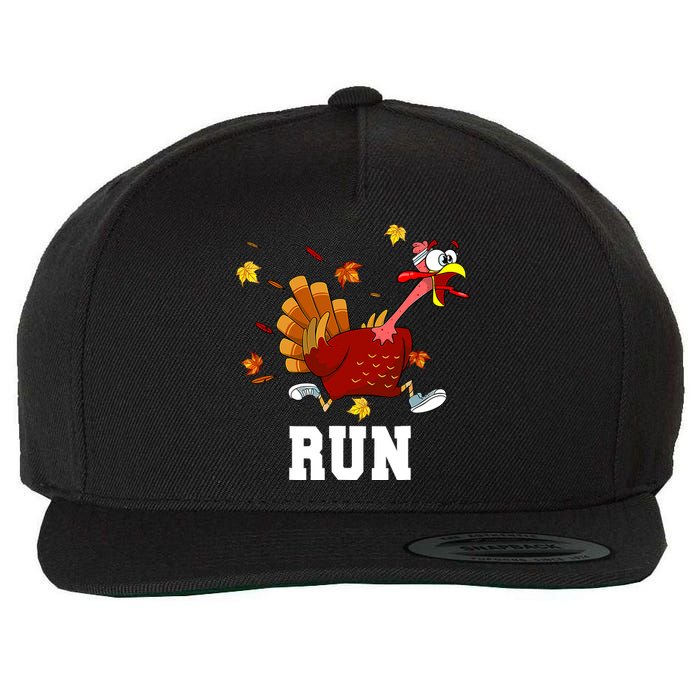 Turkey Run Costume Thanksgiving Running Turkey Trot Wool Snapback Cap