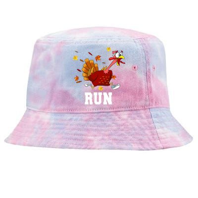 Turkey Run Costume Thanksgiving Running Turkey Trot Tie-Dyed Bucket Hat