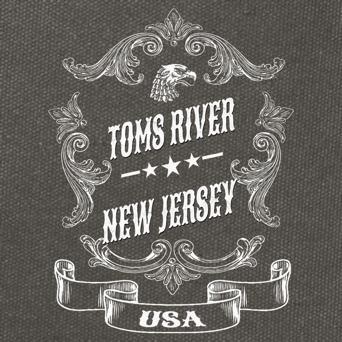 Toms River City New Jersey Cotton Canvas Backpack