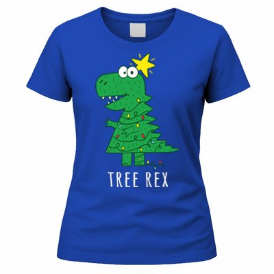 Tree Rex Christmas Gift T Rex Dinosaur Christmas Gift Women's T-Shirt