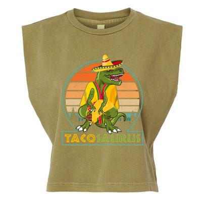 TACOSAURUS REX CINCO DE MAYO T Garment-Dyed Women's Muscle Tee