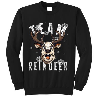 Team Reindeer Christmas Theme Funny Reindeer Tank Top Sweatshirt
