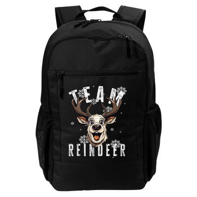 Team Reindeer Christmas Theme Funny Reindeer Tank Top Backpack