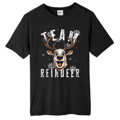 Team Reindeer Christmas Theme Funny Reindeer Tank Top Tall Fusion ChromaSoft Performance T-Shirt