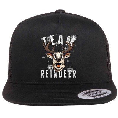 Team Reindeer Christmas Theme Funny Reindeer Tank Top Flatbill Hat