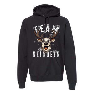 Team Reindeer Christmas Theme Funny Reindeer Tank Top Premium Hoodie