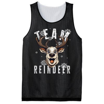 Team Reindeer Christmas Theme Funny Reindeer Tank Top Mesh Reversible Basketball Jersey Tank